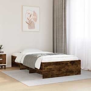 Rám postele bez matrace kouřový dub 90x190 cm kompozitní dřevo - obrázek 1