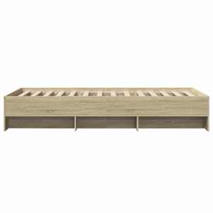 Rám postele bez matrace dub sonoma 75 x 190 cm kompozitní dřevo - obrázek 6
