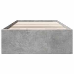 Rám postele betonově šedý 75 x 190 cm kompozitní dřevo - obrázek 5