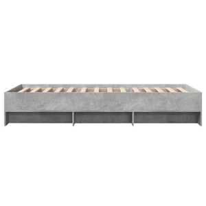 Rám postele betonově šedý 75 x 190 cm kompozitní dřevo - obrázek 6