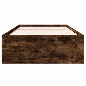 Rám postele bez matrace kouřový dub 75x190 cm kompozitní dřevo - obrázek 5