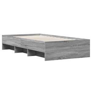 Rám postele šedý sonoma 75 x 190 cm kompozitní dřevo - obrázek 4