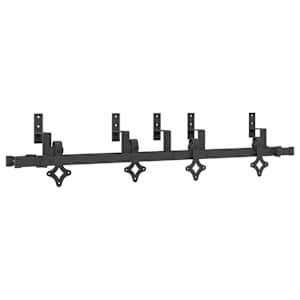 vidaXL liugukse tarvikute komplekt 152,5 cm terasest, must