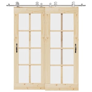 Oprema za drsna vrata 200 cm nerjaveče jeklo srebrne barve