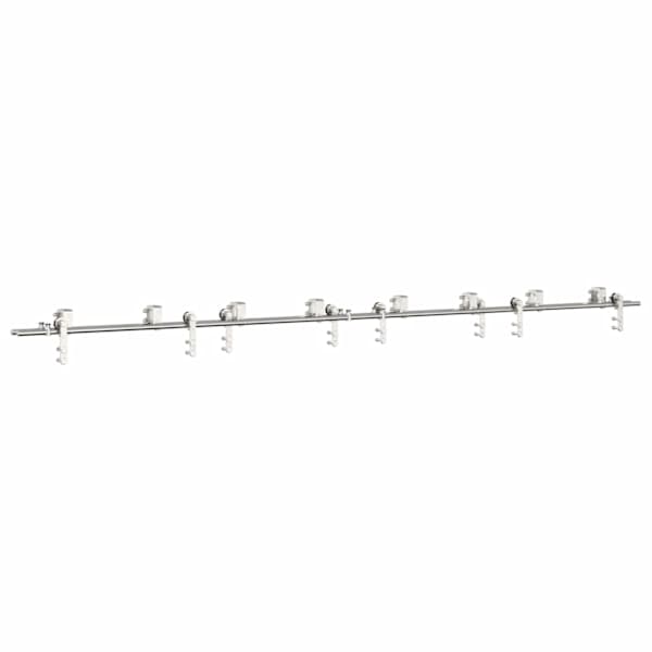 vidaXL liuguksetarvikute komplekt, 366 cm, roostevaba teras, h&otilde;bedane