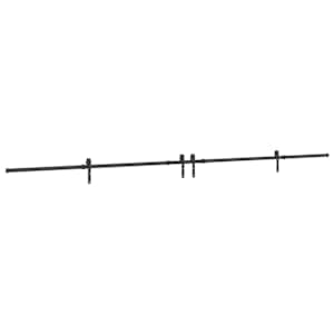 Sada příslušenství pro posuvné dveře 427 cm ocelová černá - obrázek 2