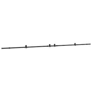 Sada příslušenství pro posuvné dveře 427 cm ocelová černá - obrázek 2