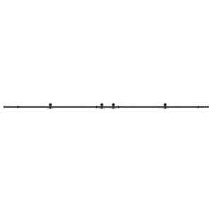 Sada příslušenství pro posuvné dveře 427 cm ocelová černá - obrázek 4