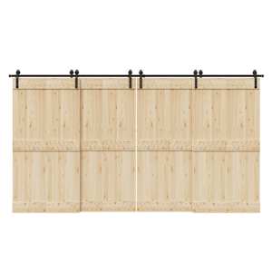 Komplet opreme za drsna vrata 400 cm jeklo črne barve