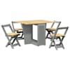 vidaXL 5-osaline s&ouml;&ouml;gikomplekt "Corona" kokkupandav hall m&auml;nnipuit