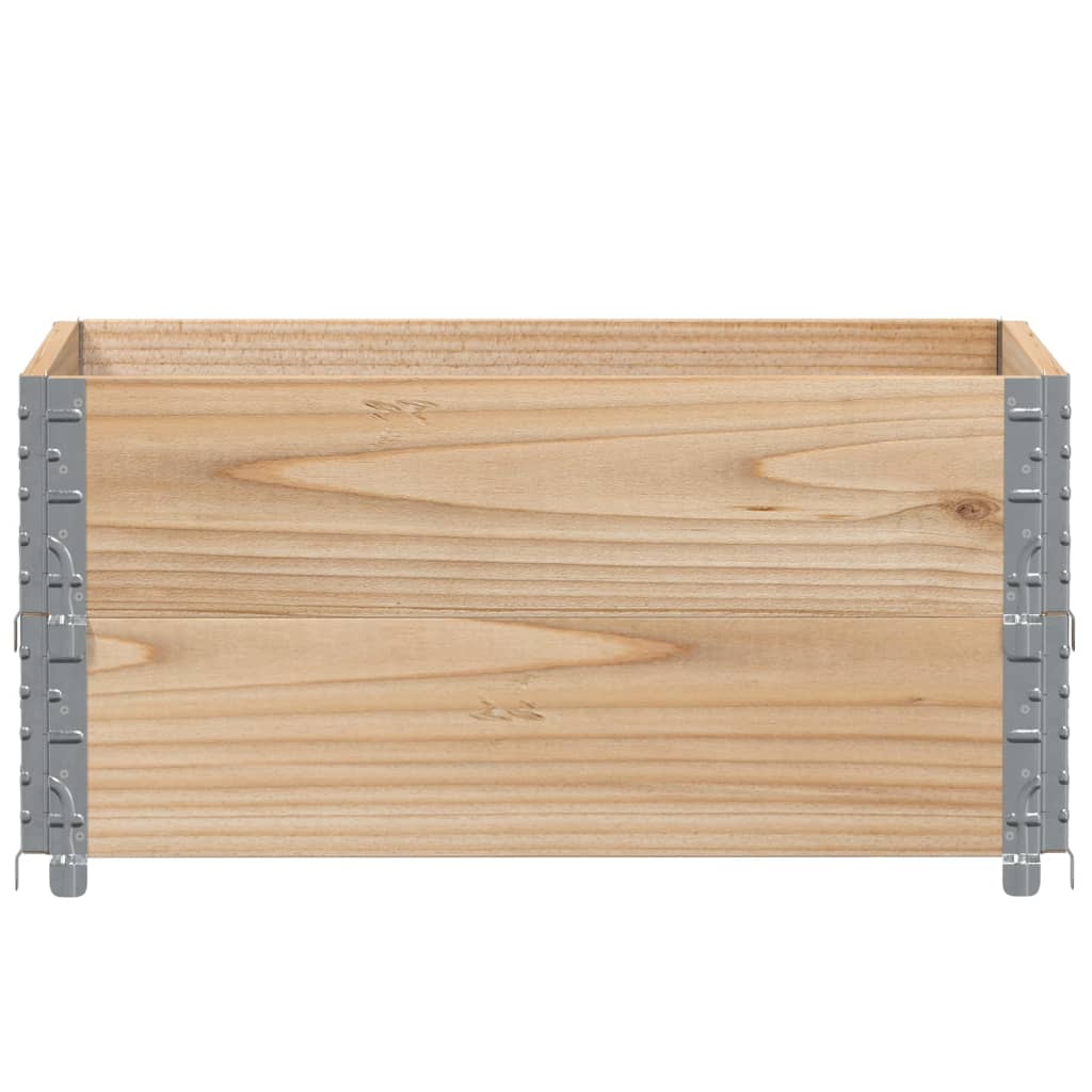 vidaXL 2 db tömör fenyőfa raklapmagasító 80 x 60 cm