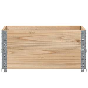 Paletové nástavce 2 ks 80 x 60 cm masivní borové dřevo - obrázek 3