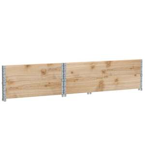 Paletové nástavce 2 ks 120 x 80 cm masivní borové dřevo - obrázek 6
