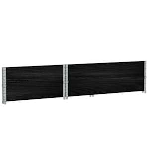 Paletové nástavce 2 ks černé 120 x 80 cm masivní borové dřevo - obrázek 6