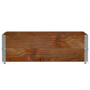 Paletové nástavce 2 ks hnědé 120 x 80 cm masivní borové dřevo - obrázek 3
