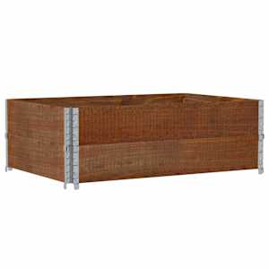 Paletové nástavce 2 ks hnědé 120 x 80 cm masivní borové dřevo - obrázek 5