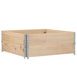 Paletové nástavce 2 ks 100 x 100 cm masivní borové dřevo - obrázek 5