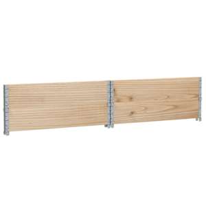 Paletové nástavce 2 ks 100 x 100 cm masivní borové dřevo - obrázek 6