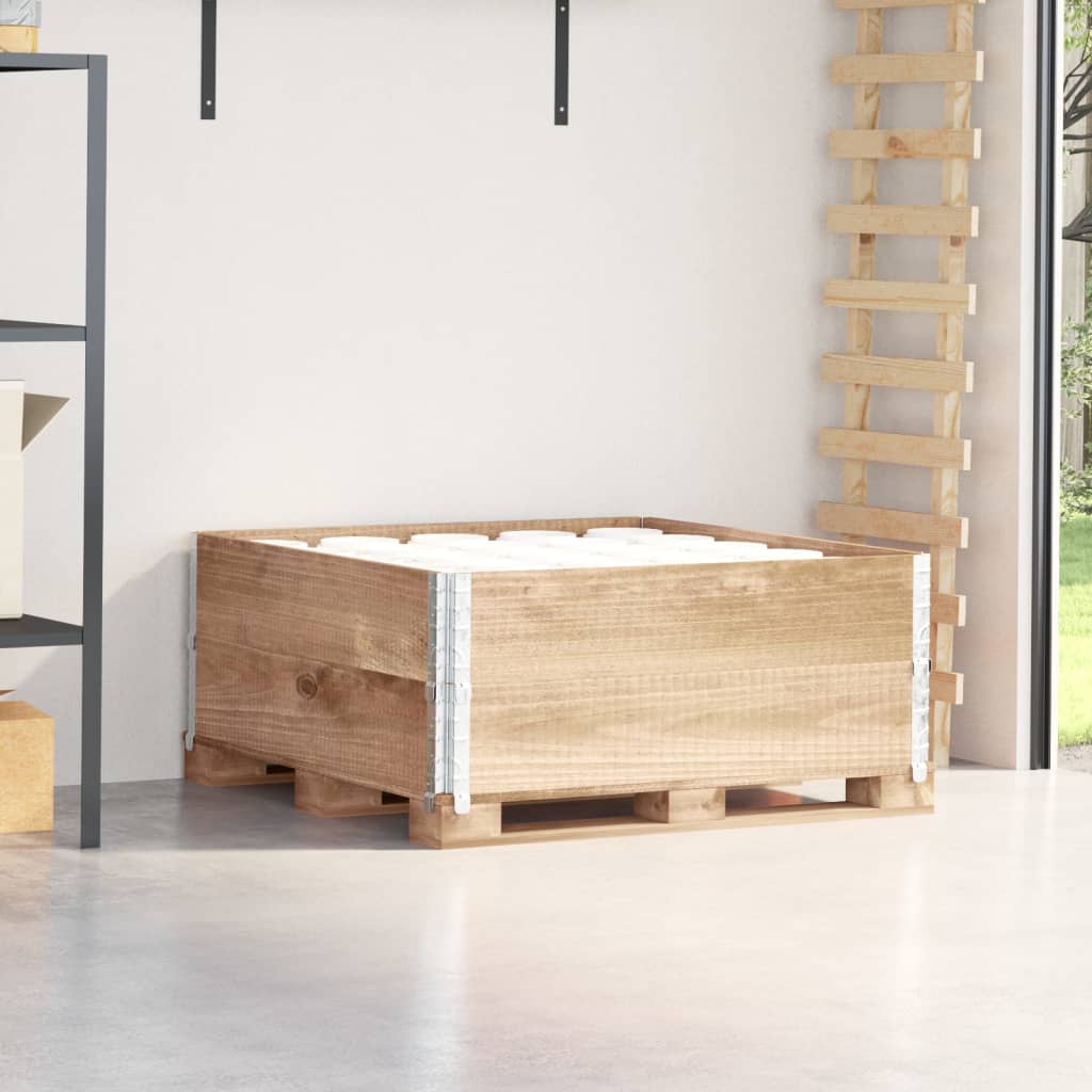 vidaXL Rame pentru paleți, 2 buc., 100x100 cm, lemn masiv de pin