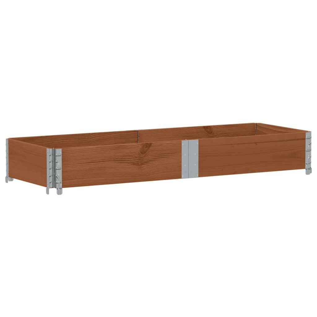 vidaXL Paletový nástavec hnědý 150 x 50 cm masivní borové dřevo