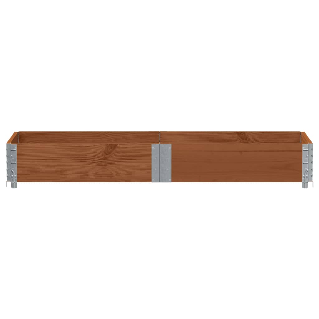 vidaXL Palletopzetrand 150x50 cm massief grenenhout bruin afbeelding