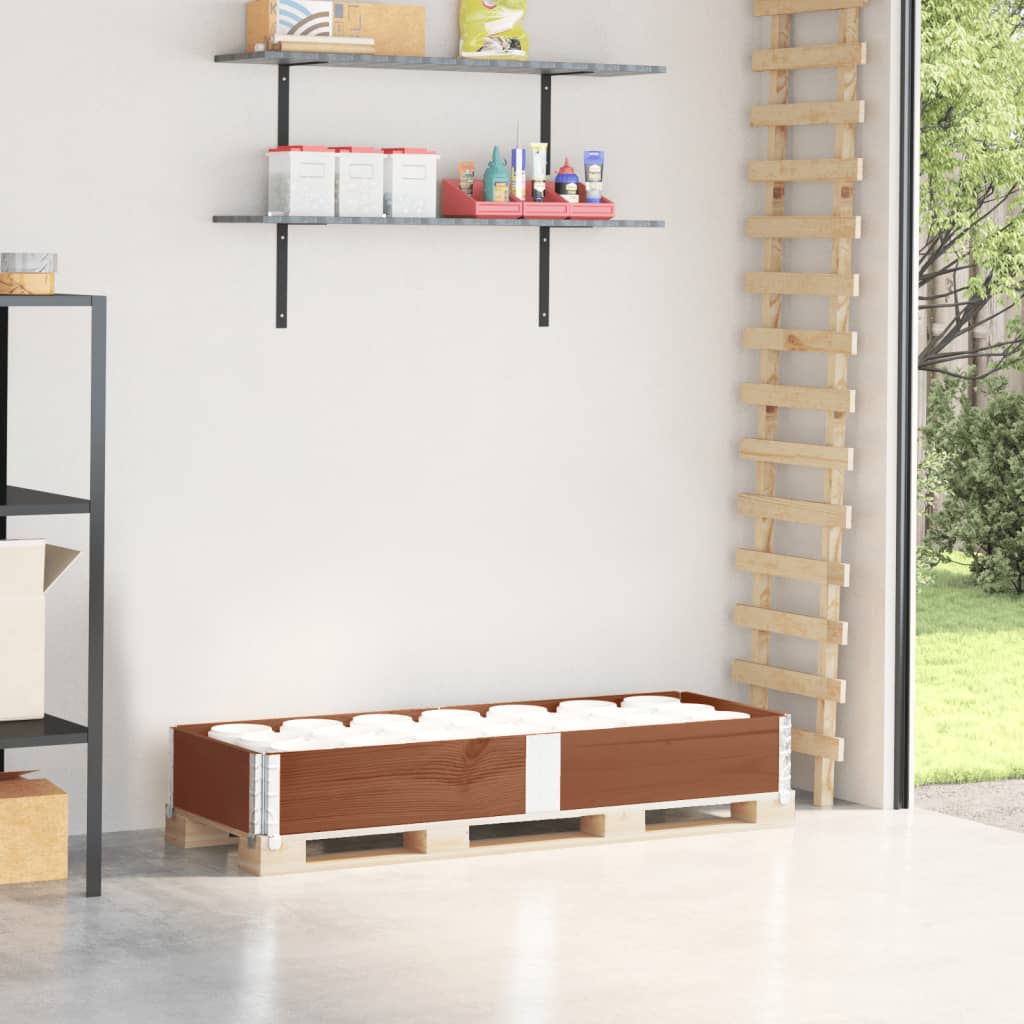 vidaXL Ramă pentru paleți, maro, 150x50 cm, lemn masiv de pin