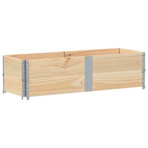 Paletové nástavce 2 ks 150 x 50 cm masivní borové dřevo - obrázek 2