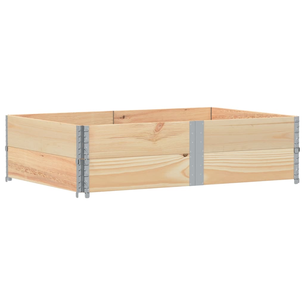 vidaXL Paletové nástavce 2 ks 150 x 100 cm masivní borové dřevo
