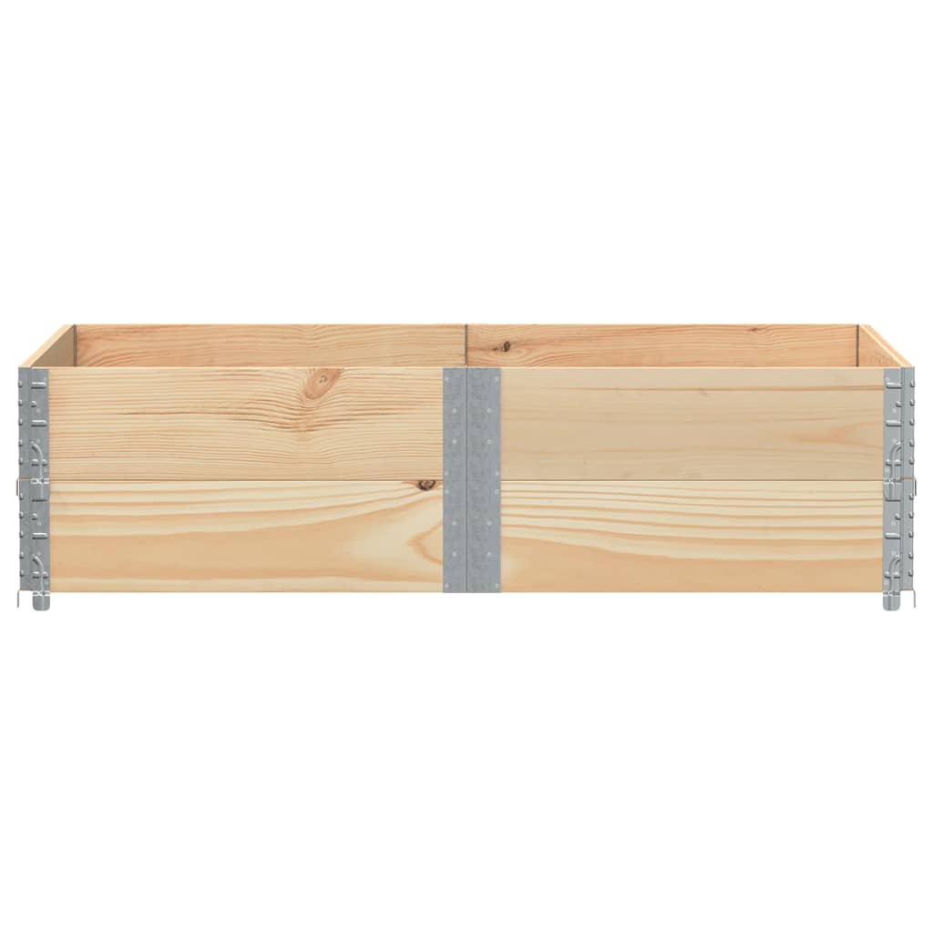 vidaXL 2 db tömör fenyőfa raklapmagasító 150 x 100 cm
