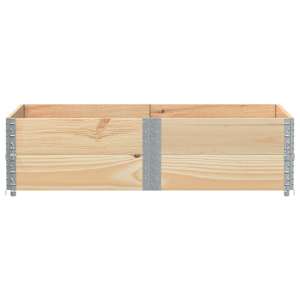 Paletové nástavce 2 ks 150 x 100 cm masivní borové dřevo - obrázek 3