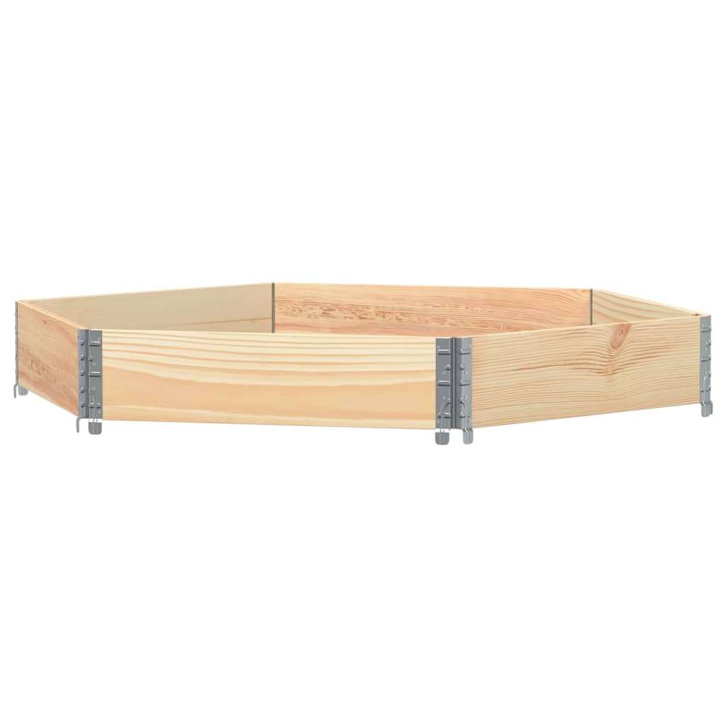 vidaXL Vyvýšený záhon šestiúhelník 160 x 160 cm masivní borové dřevo