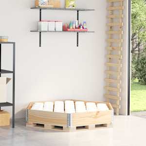 Visoka greda šestkotna 120x160 cm trdna borovina