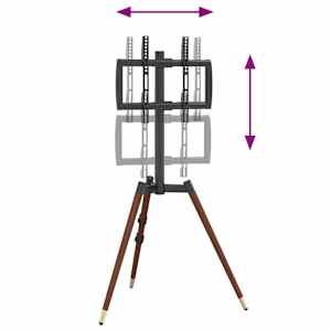 Stojan na TV trojnožka 37"–65" max. VESA 400 x 400 mm 40 kg - obrázek 7