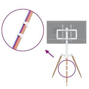 Stojan na TV trojnožka 37"–65" max. VESA 400 x 400 mm 40 kg - obrázek 8