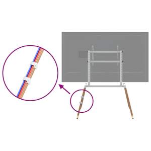 Stojan na TV 37"–86" max. VESA 400 x 600 mm 60 kg - obrázek 7