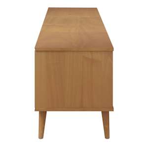 TV stolek MOLDE hnědý 158 x 40 x 49 cm masivní borové dřevo - obrázek 6