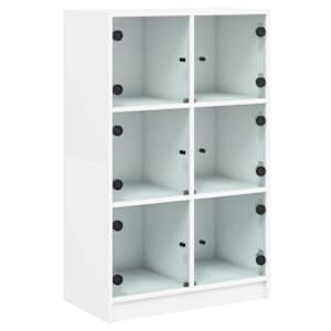 Highboard s dvířky bílý 68 x 37 x 109 cm kompozitní dřevo - obrázek 2