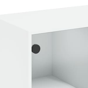 Highboard s dvířky bílý 68 x 37 x 109 cm kompozitní dřevo - obrázek 10