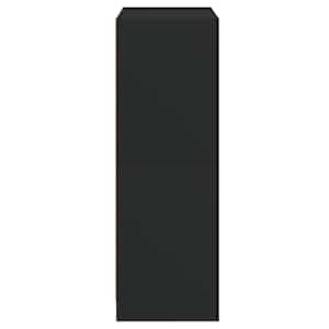 Highboard s dvířky černý 68 x 37 x 109 cm kompozitní dřevo - obrázek 8