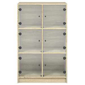 Highboard s dvířky dub sonoma 68 x 37 x 109 cm kompozitní dřevo - obrázek 7