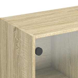 Highboard s dvířky dub sonoma 68 x 37 x 109 cm kompozitní dřevo - obrázek 10