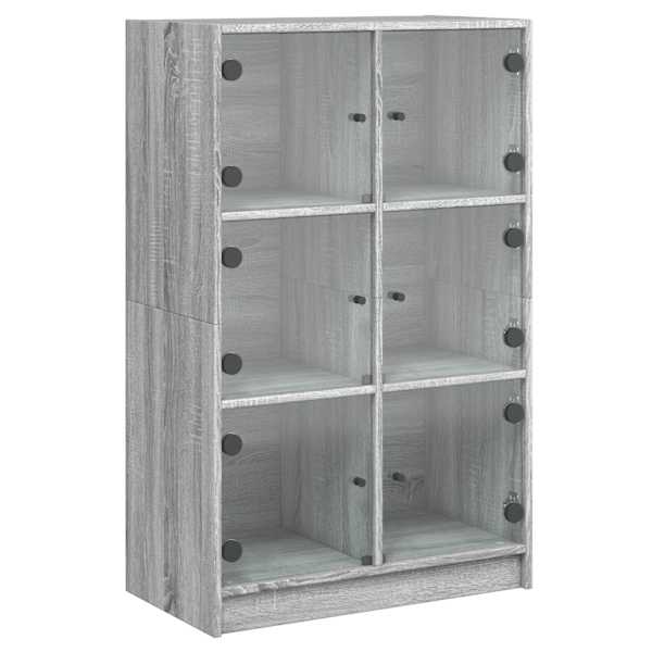 vidaXL k&otilde;rge kapp ustega, hall Sonoma tamm, 68 x 37 x 109cm, tehispuit
