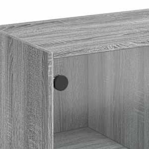 Highboard s dvířky šedý sonoma 68x37x109 cm kompozitní dřevo - obrázek 10