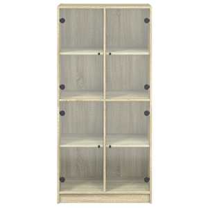 Highboard s dvířky dub sonoma 68 x 37 x 142 cm kompozitní dřevo - obrázek 7