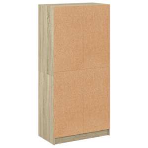 Highboard s dvířky dub sonoma 68 x 37 x 142 cm kompozitní dřevo - obrázek 9