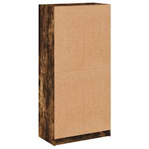 Highboard s dvířky kouřový dub 68x37x142 cm kompozitní dřevo - obrázek 9