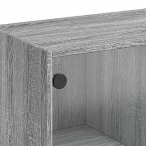 Highboard s dvířky šedý sonoma 68x37x142 cm kompozitní dřevo - obrázek 10