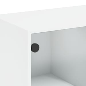 Highboard s dvířky bílý 68 x 37 x 142 cm kompozitní dřevo - obrázek 10