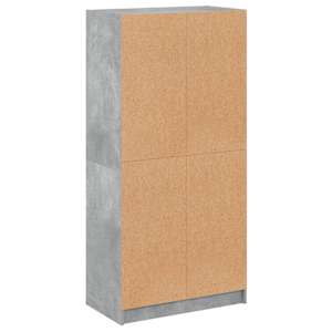 Highboard s dvířky betonově šedý 68x37x142 cm kompozitní dřevo - obrázek 9