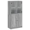 vidaXL k&otilde;rge kapp ustega, hall Sonoma tamm, 68x37x142 cm, tehispuit